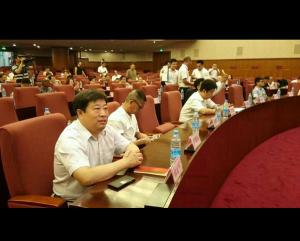 中醫藥文化工作委員會理事，中醫藥文化中心主任韓冠軍和中醫藥文化工作委員會主任李龍飛先生在北京